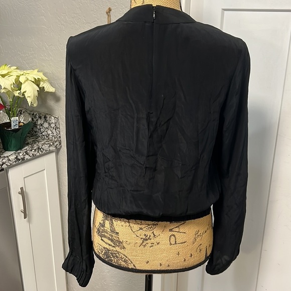 SCOTCH & SODA MAISON SCOTCH BLACK LONG SLEEVE TOP SMALL - Picture 11 of 16